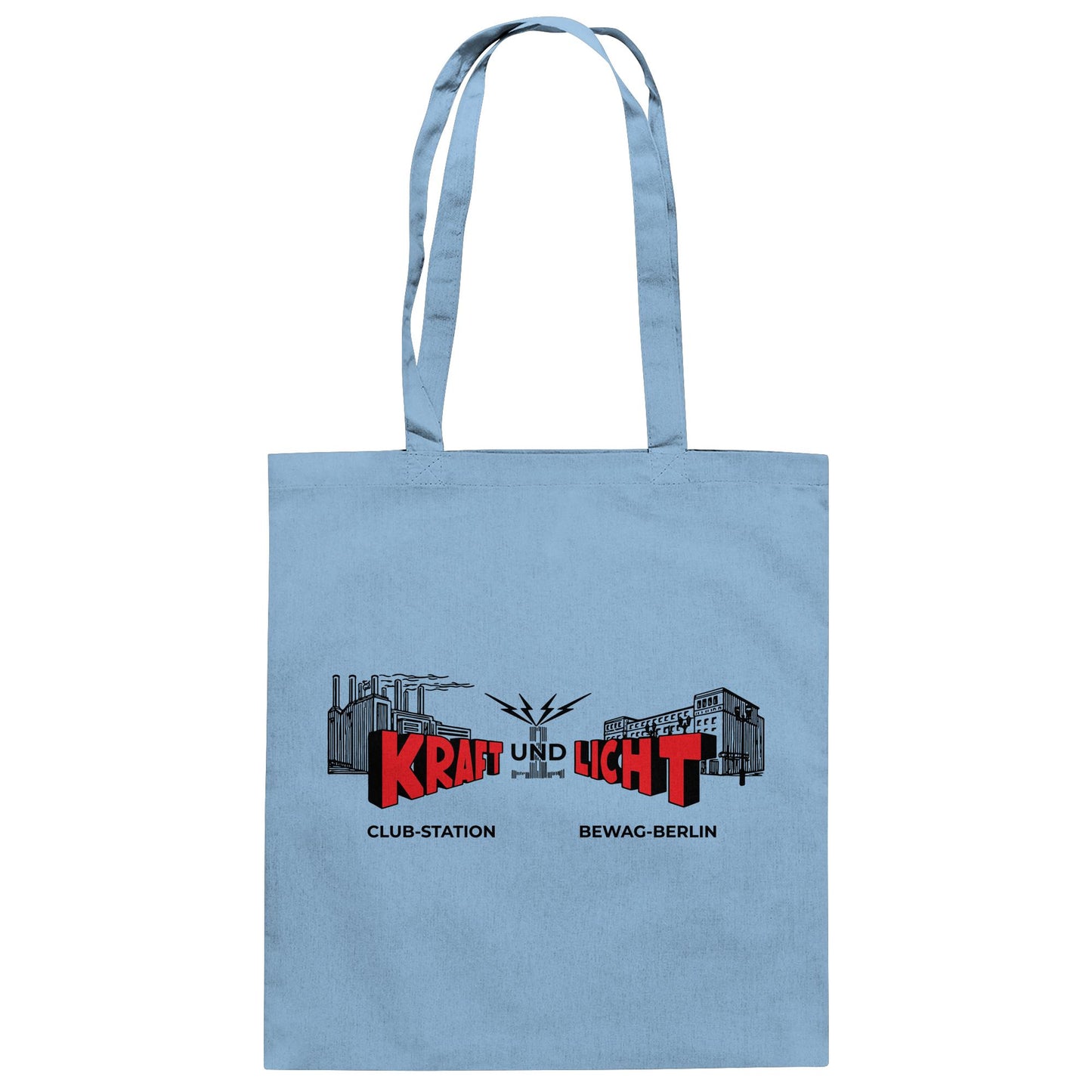 DDR Ostalgie Baumwolltasche • KRAFT UND LICHT - BEWAG BERLIN