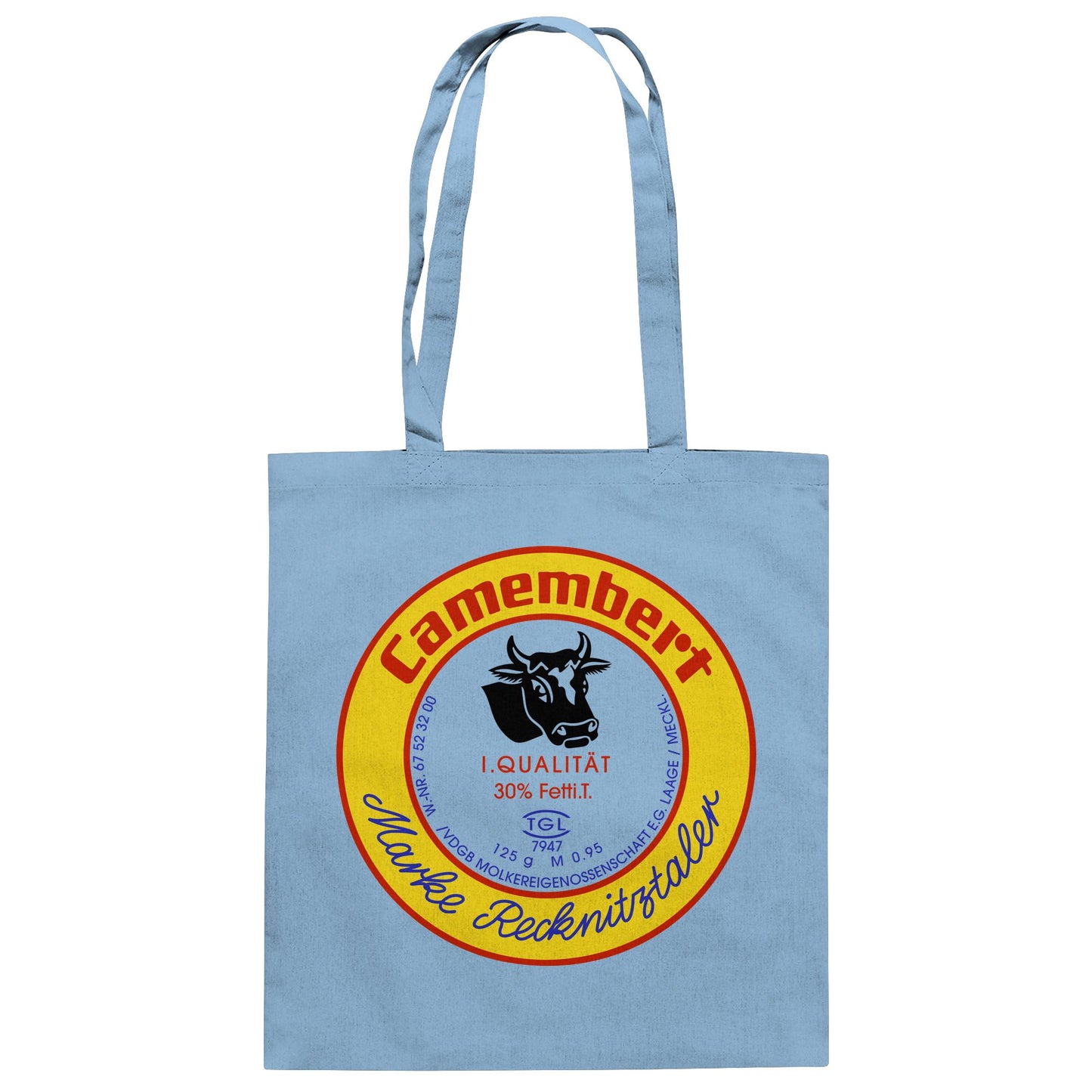 DDR Ostalgie Baumwolltasche • RECKNITZTALER CAMEMBERT - MOLKEREIGENOSSENSCHAFT LAAGE