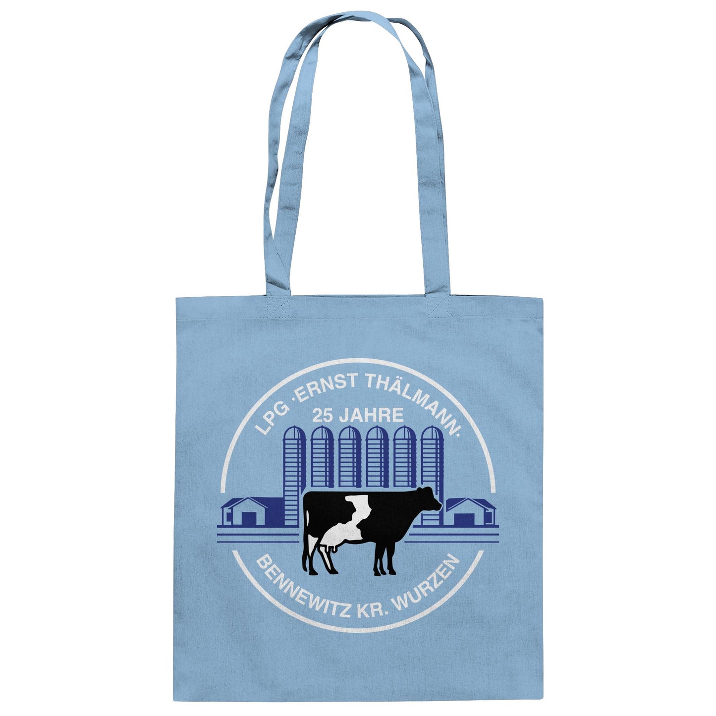 DDR Ostalgie Baumwolltasche • LPG ERNST THÄLMANN BENNEWITZ - WURZEN