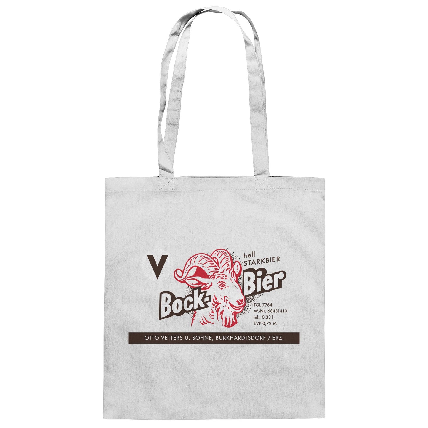 DDR Ostalgie Baumwolltasche • BOCKBIER - OTTO VETTERS ERZGEBIRGE
