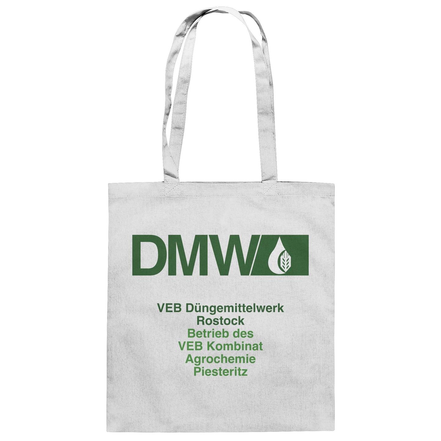 DDR Ostalgie Baumwolltasche • VEB DÜNGEMITTELWERK ROSTOCK