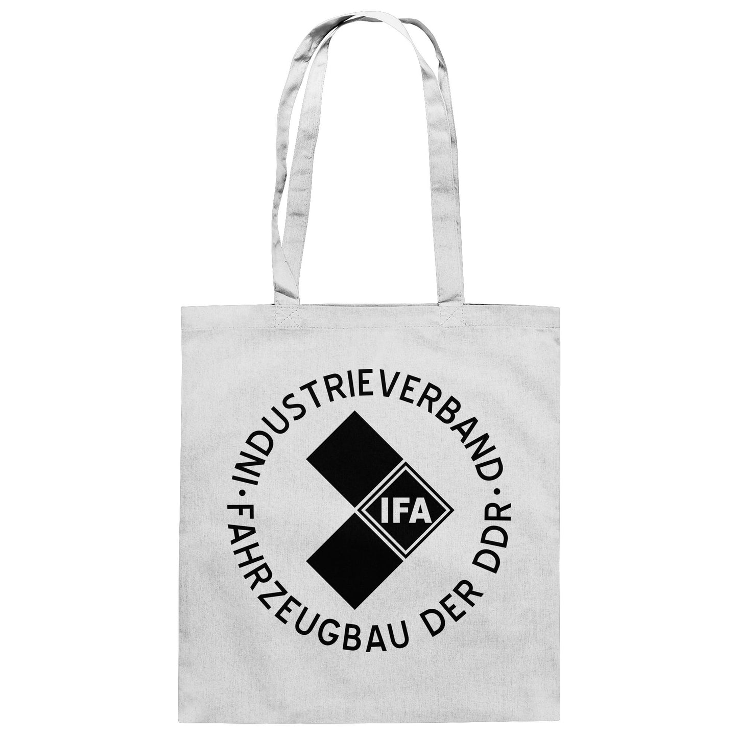 DDR Ostalgie Baumwolltasche • IFA INDUSTRIEVERBAND FAHRZEUGBAU ( LOGO 1970er) - hell
