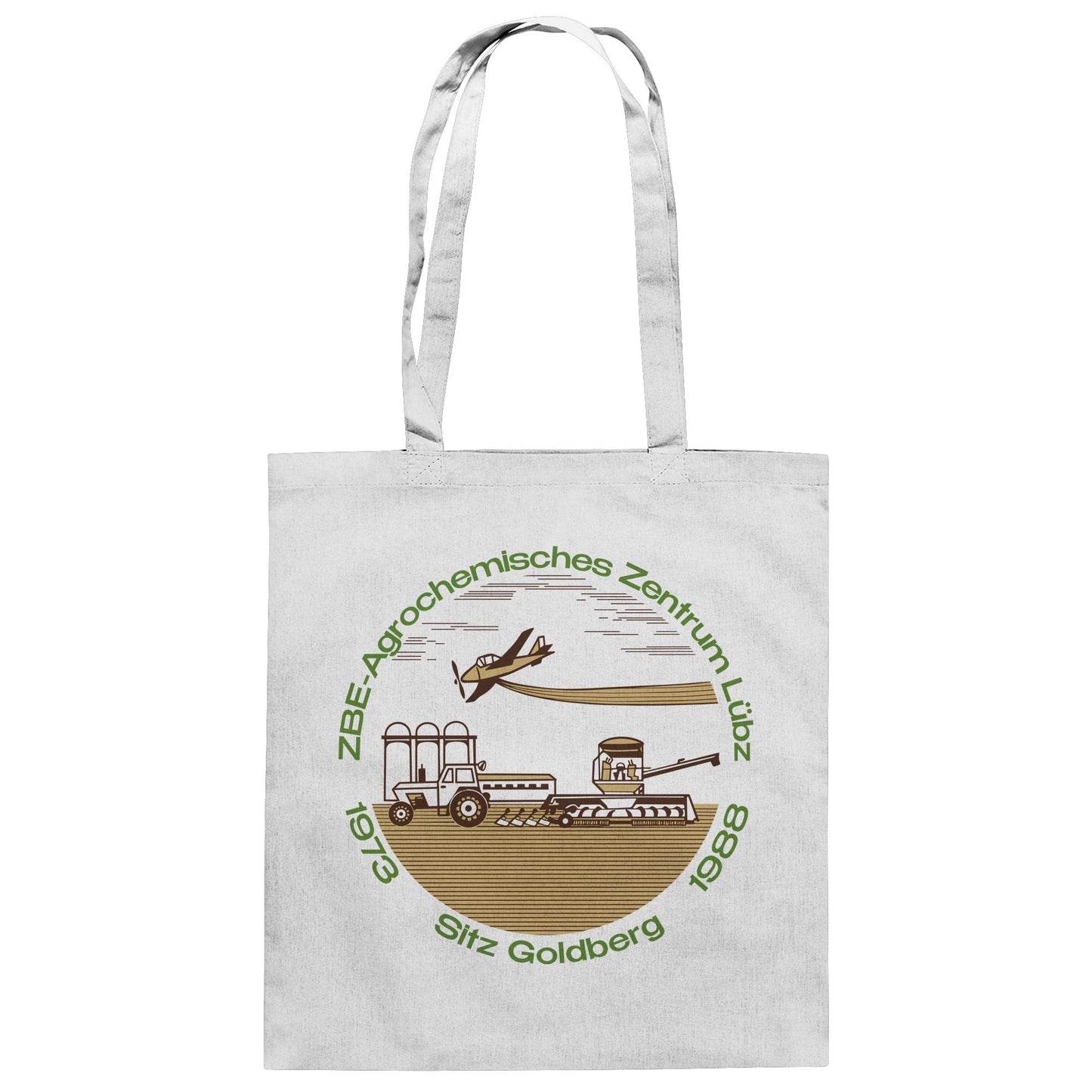 DDR Ostalgie Baumwolltasche • ZBE AGROCHEMISCHES ZENTRUM LÜBZ