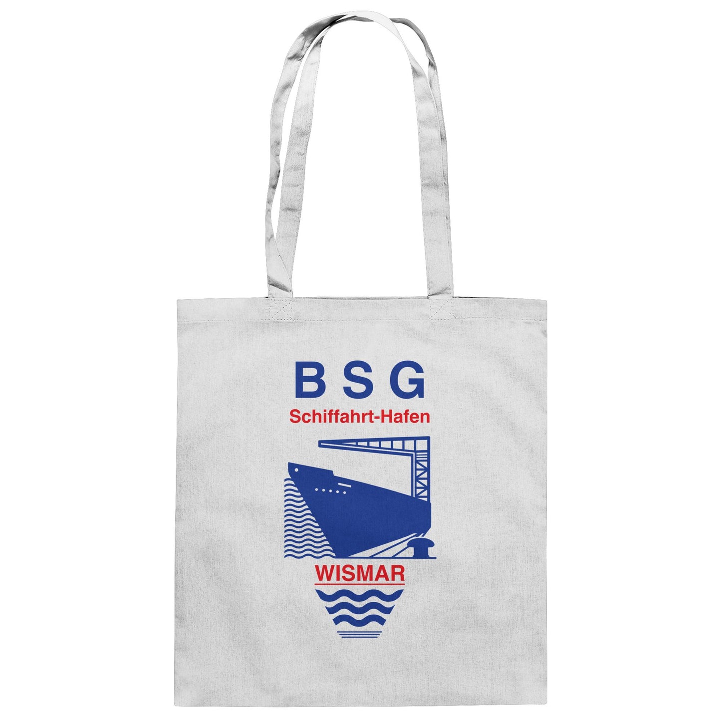 DDR Ostalgie Baumwolltasche • BSG SCHIFFAHRT HAFEN WISMAR