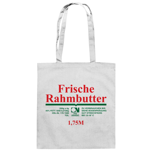 DDR Ostalgie Baumwolltasche • FRISCHE RAHMBUTTER - KONSUM