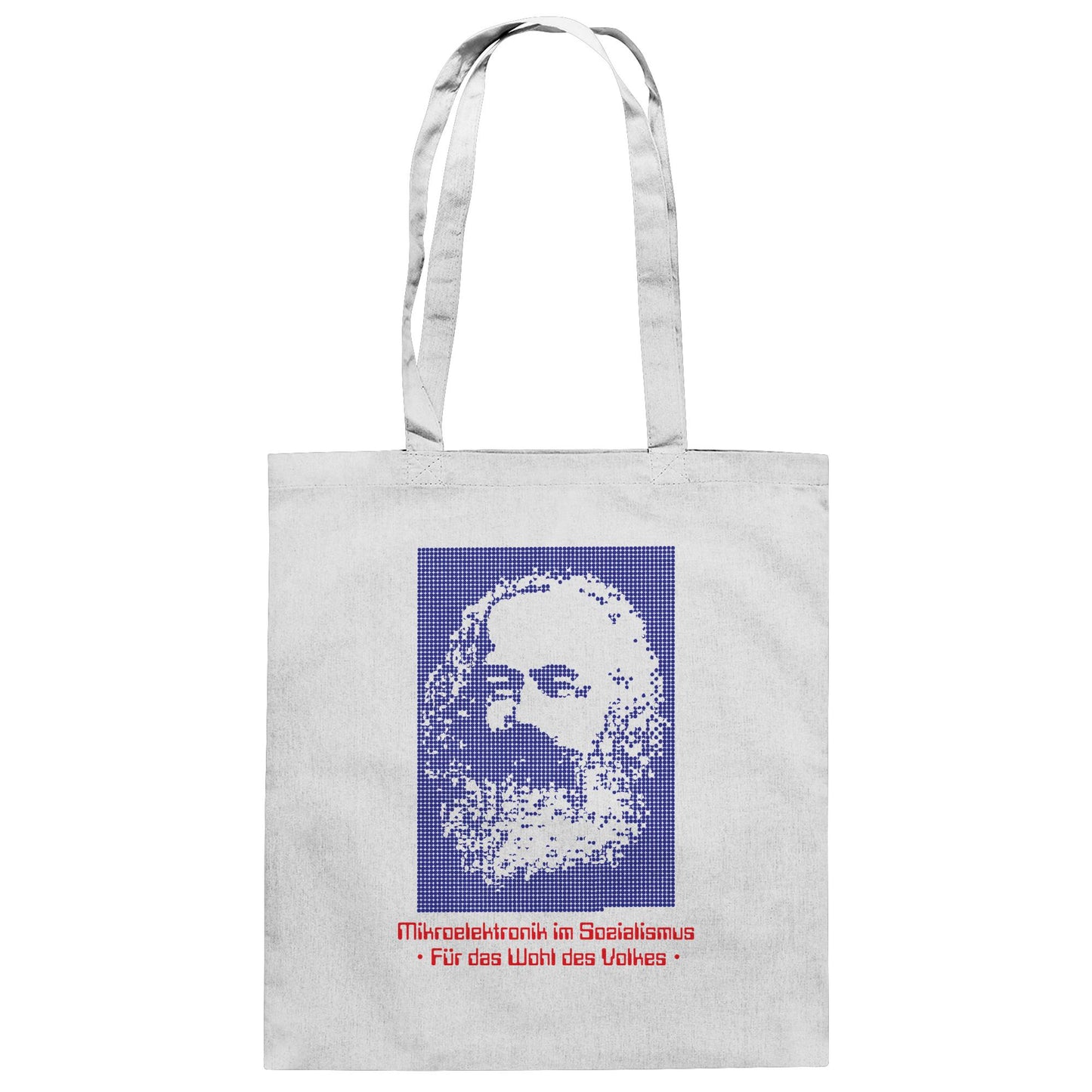 DDR Ostalgie Baumwolltasche • DDR MIKROELEKTRONIK FÜR DAS WOHL DES VOLKES (ORIGINAL POSTER)