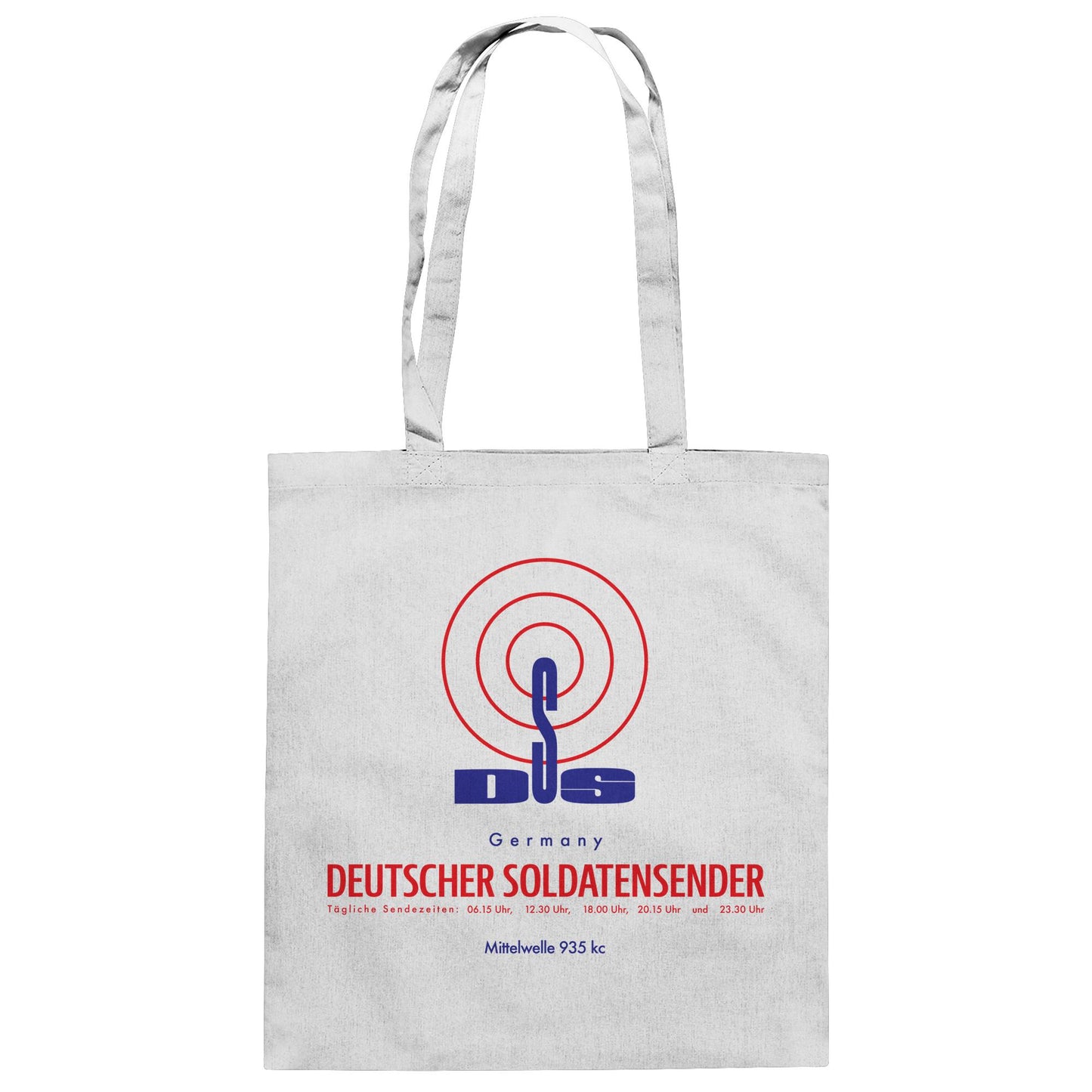 DDR Ostalgie Baumwolltasche • DEUTSCHER SOLDATENSENDER BERLIN