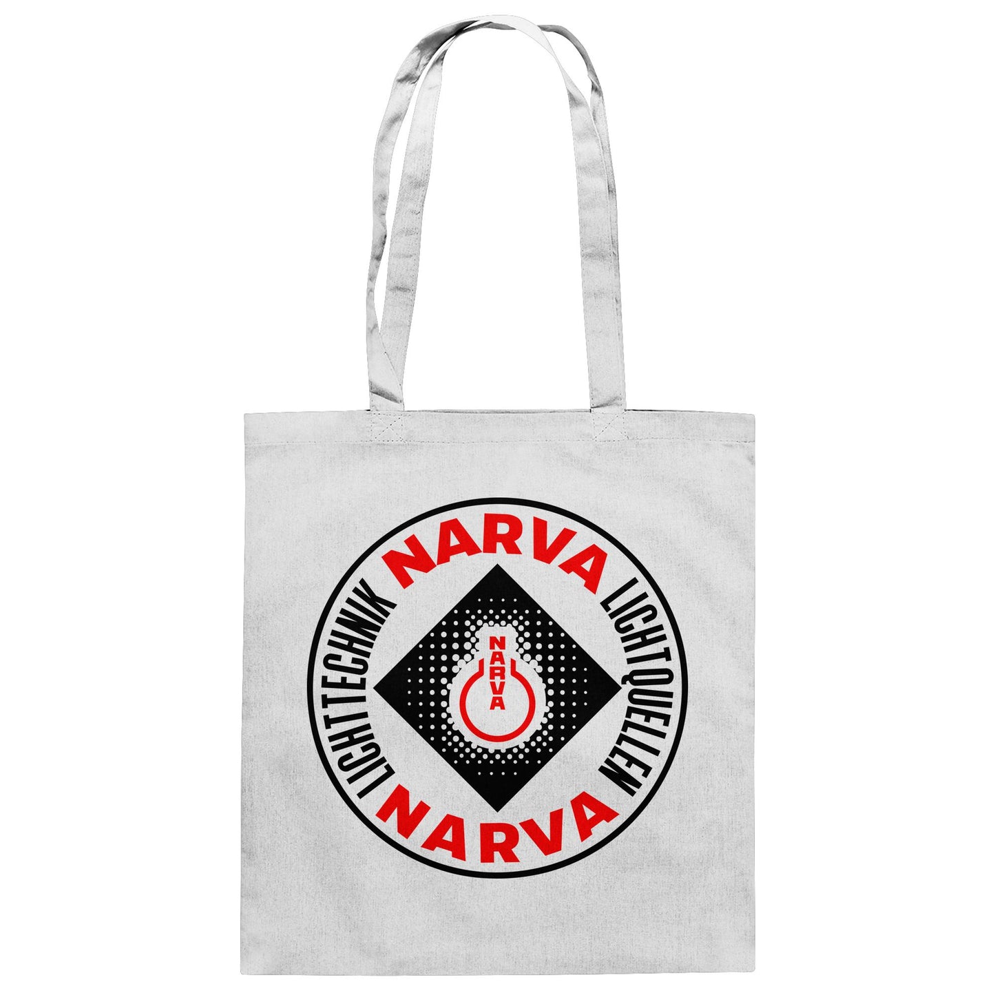 DDR Ostalgie Baumwolltasche • NARVA LICHTQUELLEN