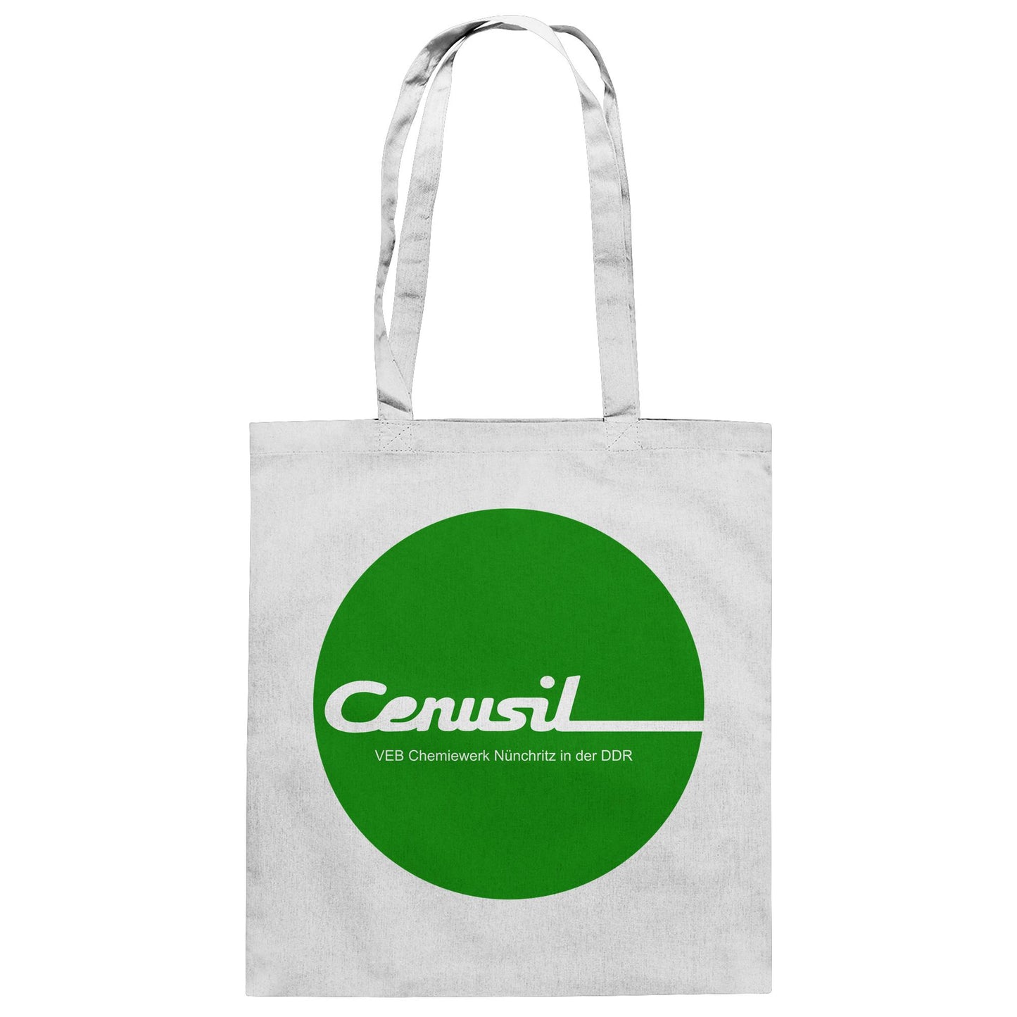 DDR Ostalgie Baumwolltasche • CENUSIL - VEB CHEMIE NÜNCHRITZ