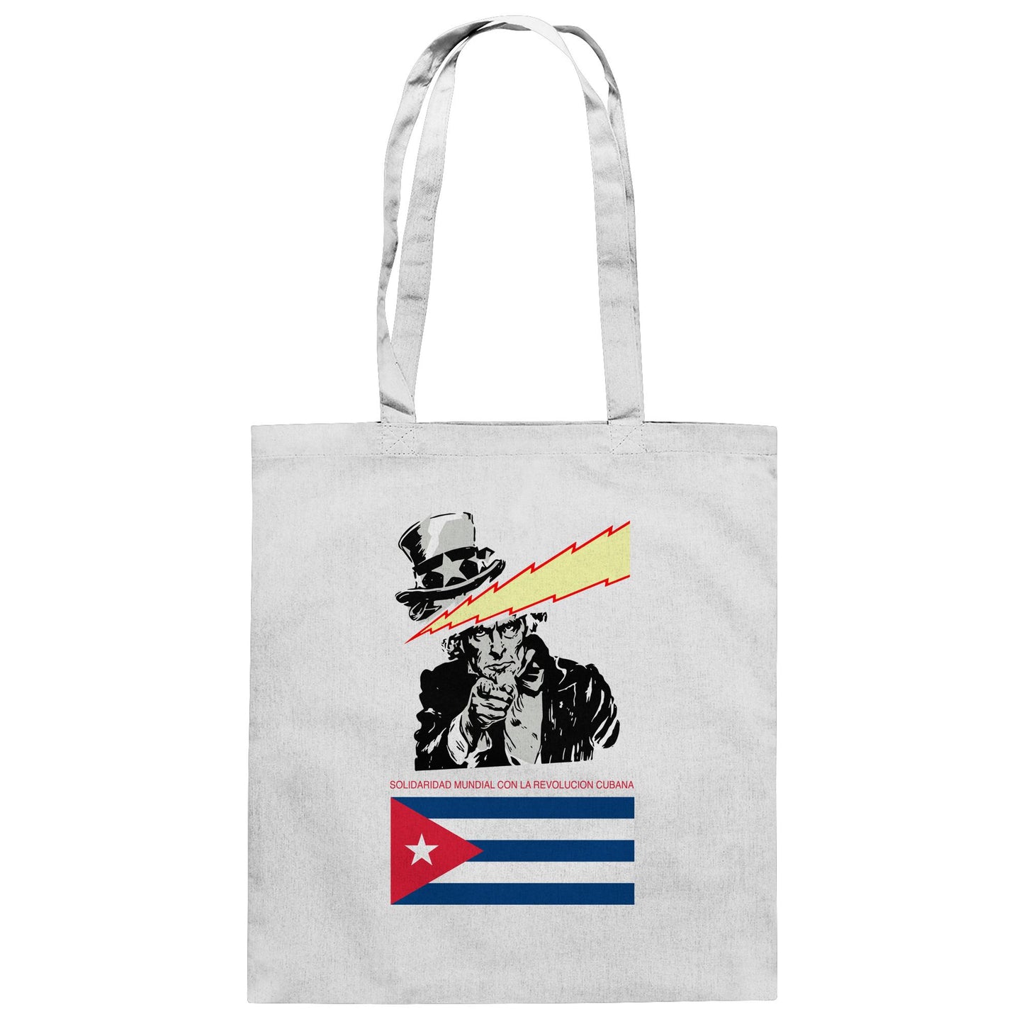 DDR Ostalgie Baumwolltasche • SOLIDARITÄT MIT DER KUBANISCHEN REVOLUTION (ORIGINAL POSTER)
