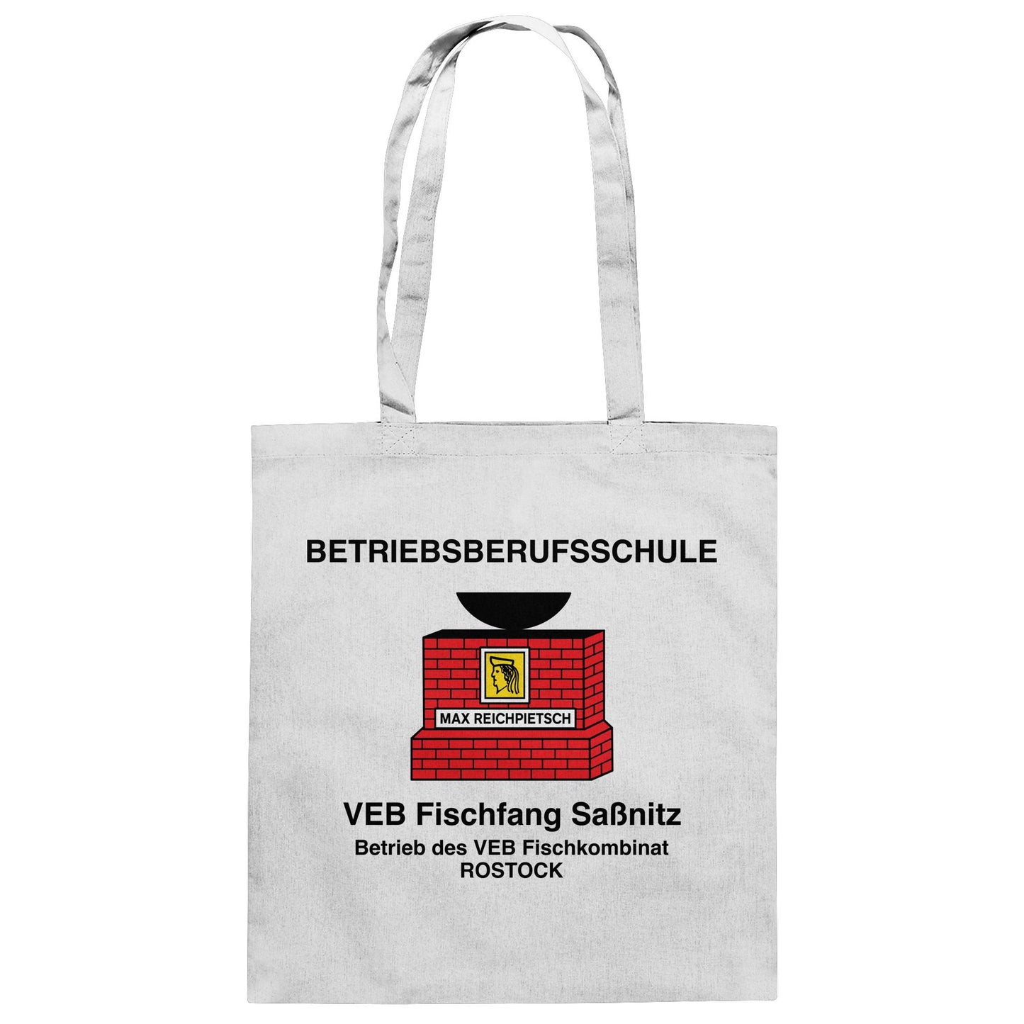 DDR Ostalgie Baumwolltasche • BETRIEBSBERUFSSCHULE MAX REICHPIETSCH