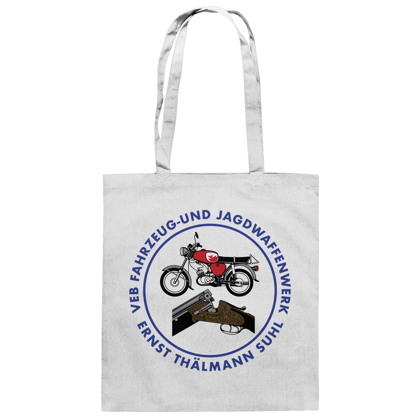DDR Ostalgie Baumwolltasche • VEB SUHL ERNST-THÄLMANN-WERK (LOGO 1980ER)
