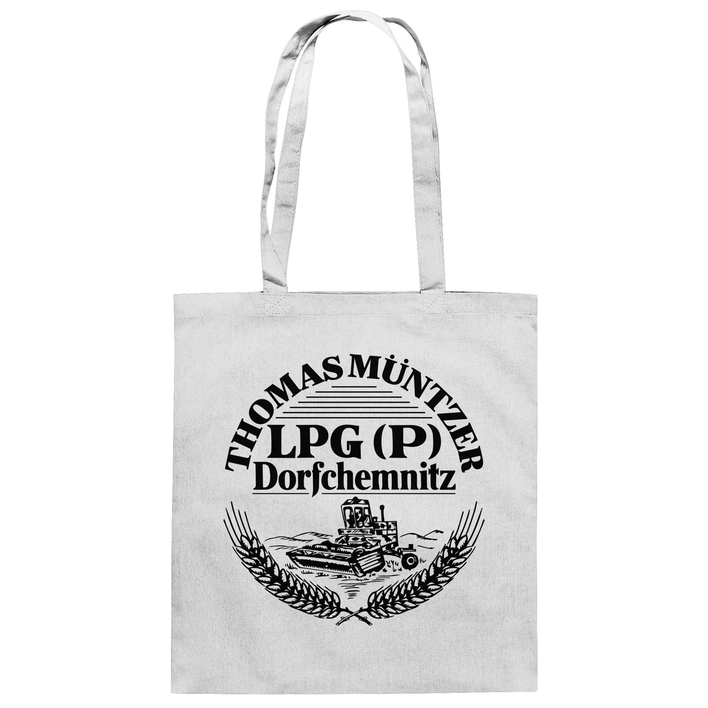 DDR Ostalgie Baumwolltasche • LPG THOMAS MÜNTZER DORFCHEMNITZ