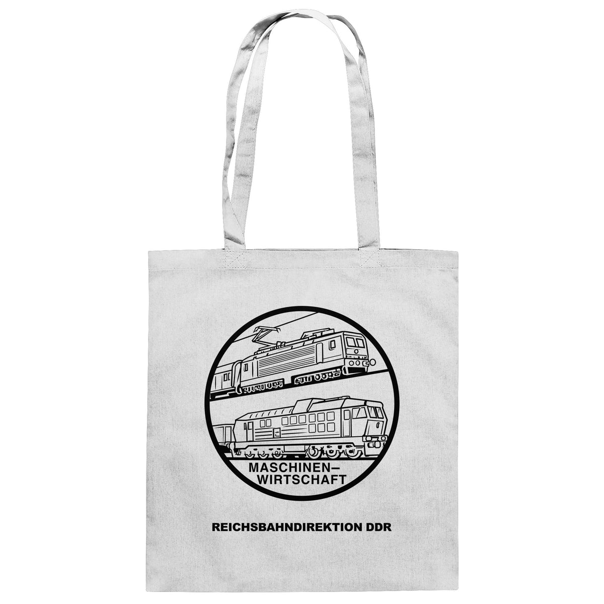DDR Ostalgie Baumwolltasche • MASCHINENWIRTSCHAFT DR