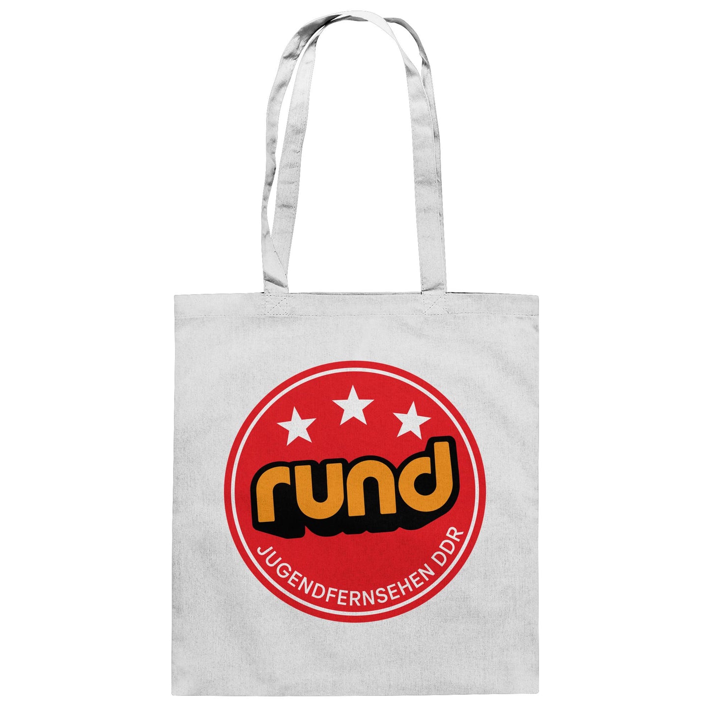 DDR Ostalgie Baumwolltasche • RUND - JUGENDFERNSEHEN DDR