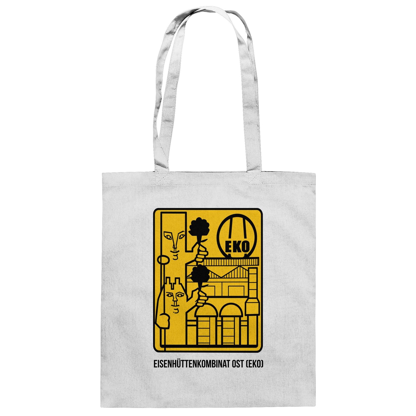DDR Ostalgie Baumwolltasche • EISENHÜTTENKOMBINAT OST (EKO)