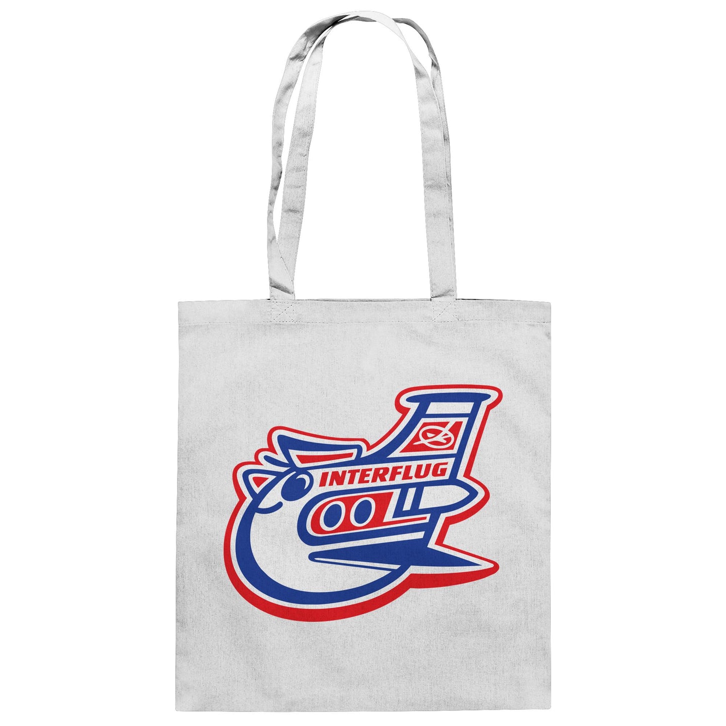 DDR Ostalgie Baumwolltasche • INTERFLUG (ORIGINAL PIN)
