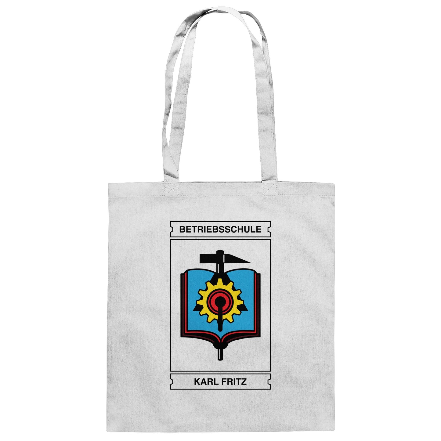 DDR Ostalgie Baumwolltasche • BETRIEBSSCHULE KARL FRITZ WISMAR