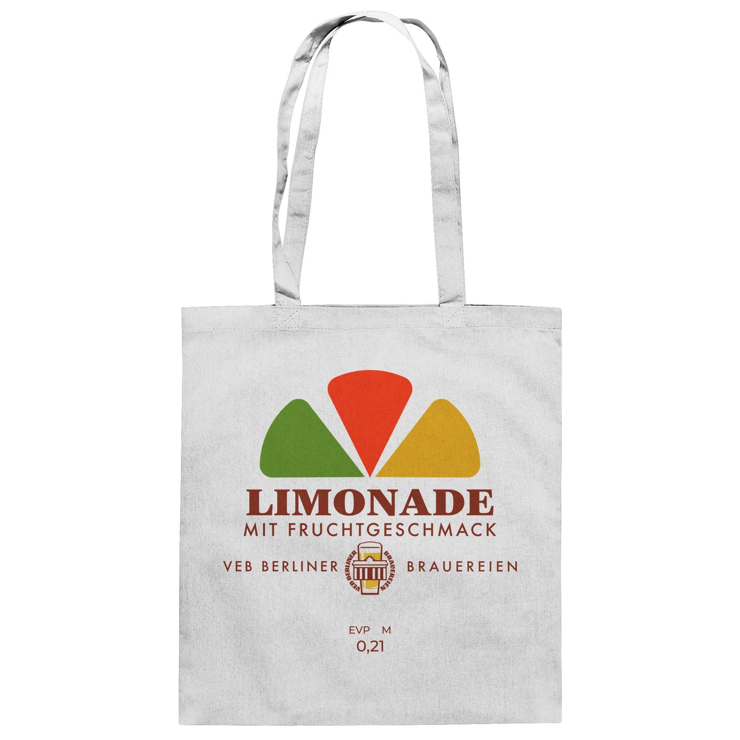 DDR Ostalgie Baumwolltasche • VEB BERLINER BRAUEREIEN - LIMONADE