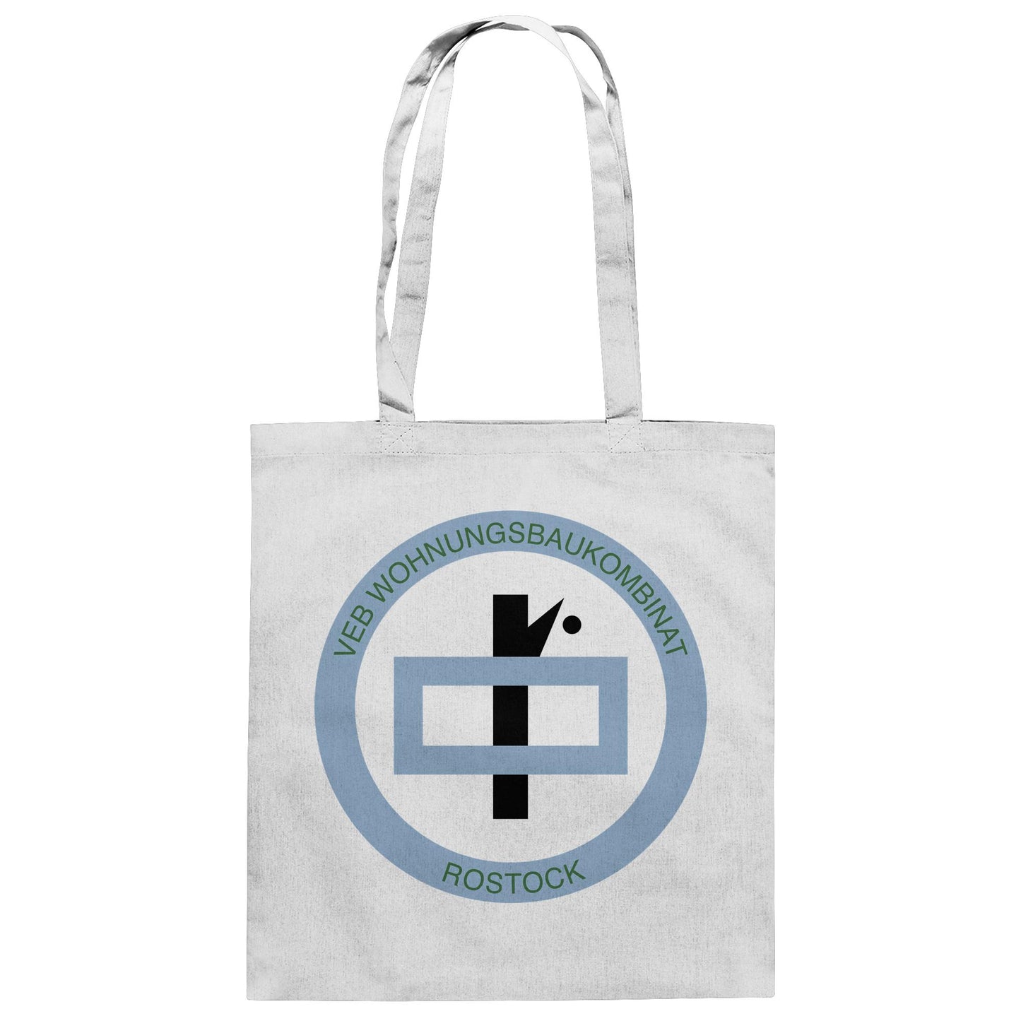 DDR Ostalgie Baumwolltasche • VEB WOHNUNGSBAUKOMBINAT ROSTOCK