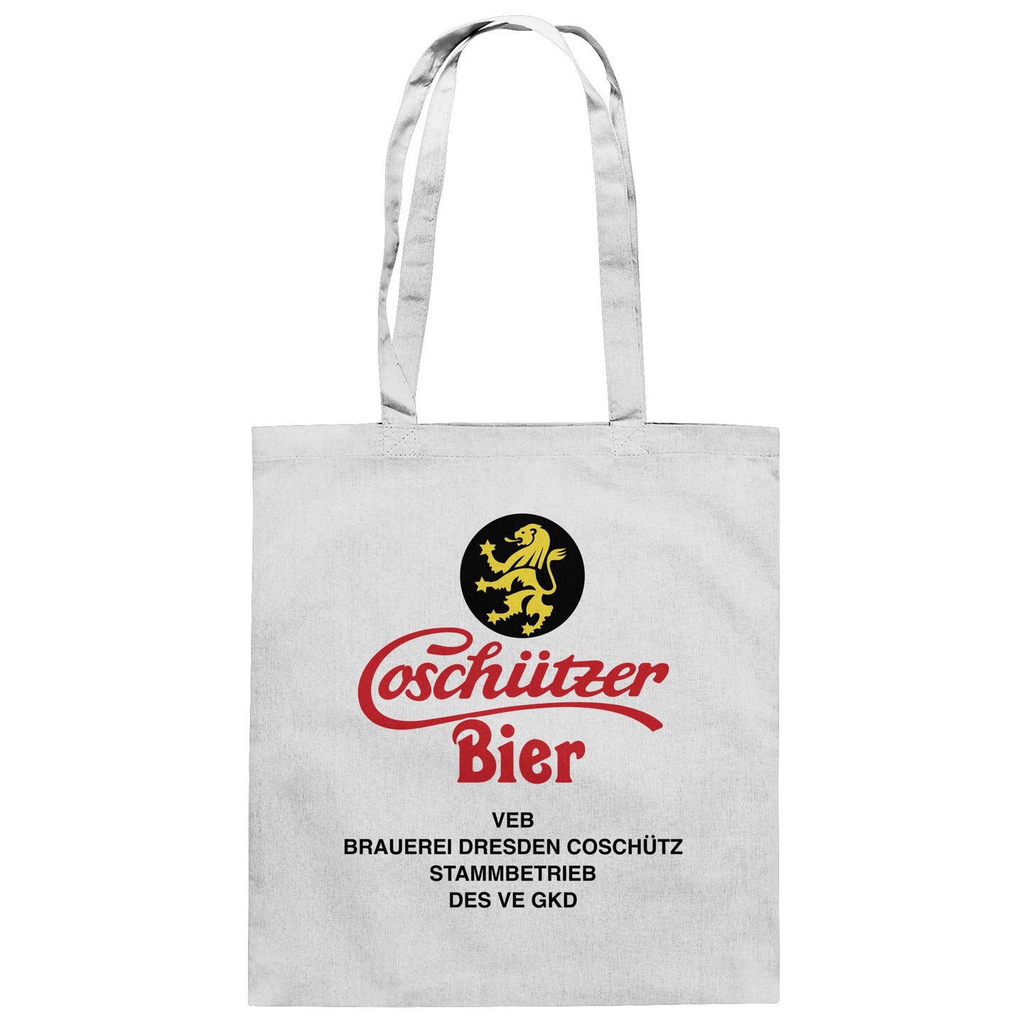 DDR Ostalgie Baumwolltasche • COSCHÜTZER BIER - VEB BRAUER DRESDEN
