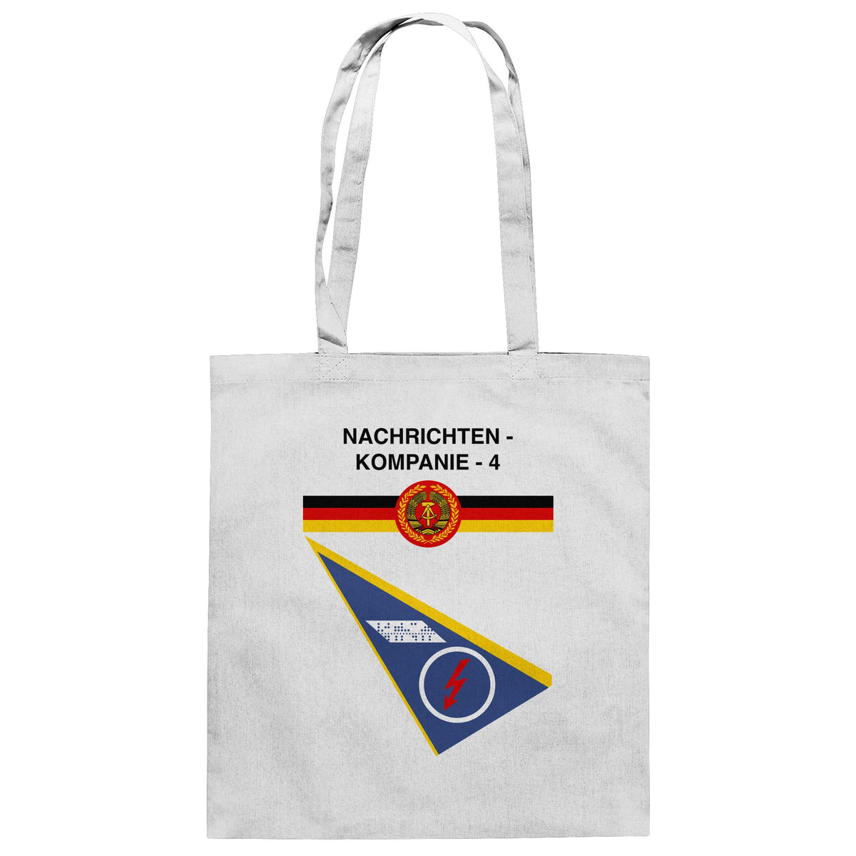 DDR Ostalgie Baumwolltasche • NVA - NACHRICHTENKOMPANIE 4