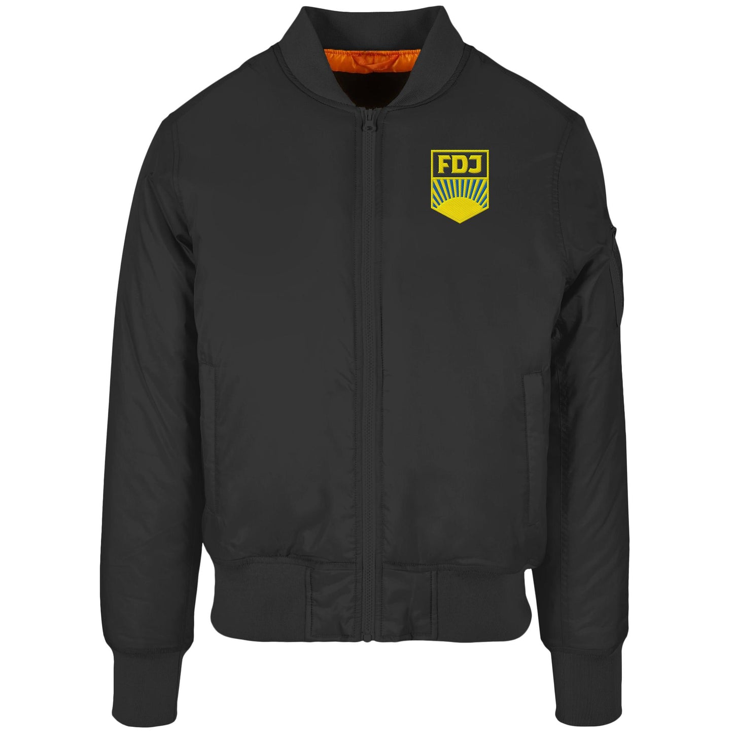 DDR Ostalgie Bomberjacke bestickt • FDJ FREIE DEUTSCHE JUGEND