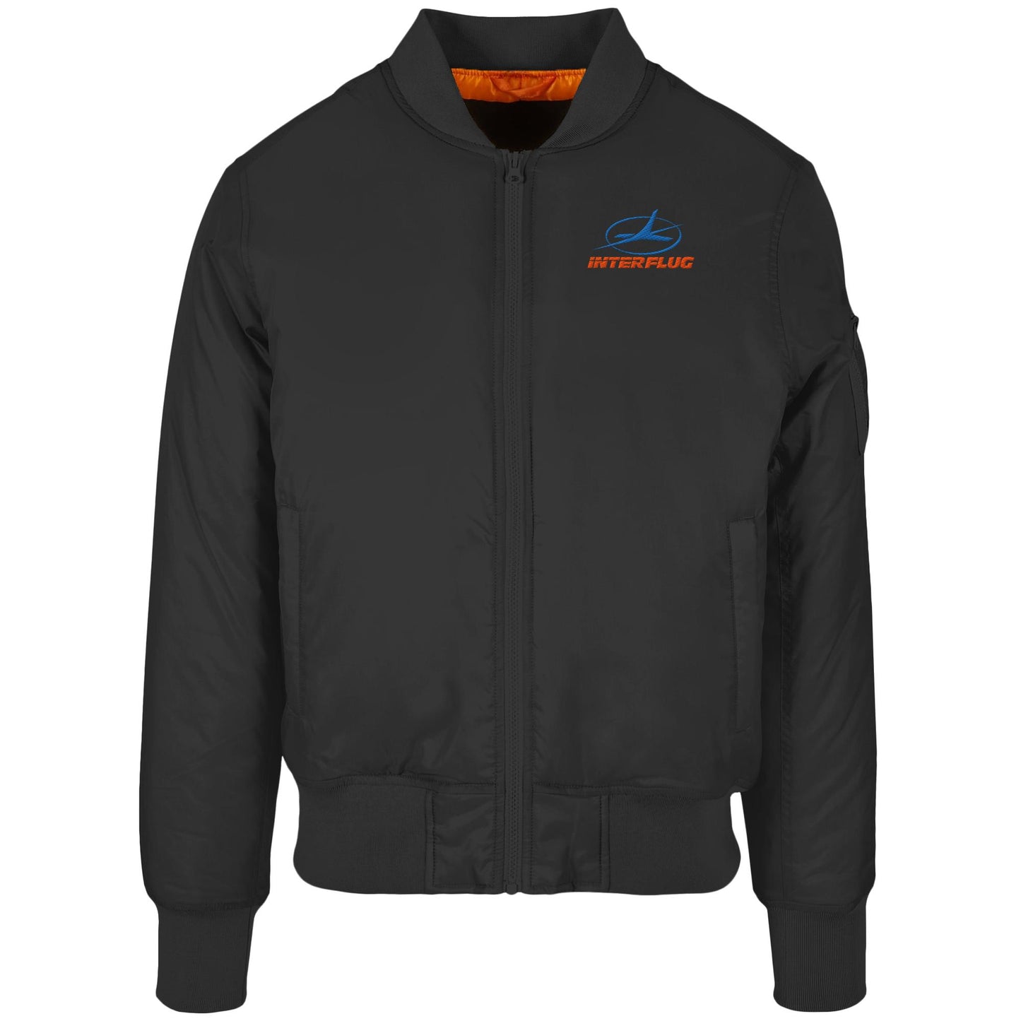 DDR Ostalgie Bomberjacke bestickt • DDR INTERFLUG LOGO