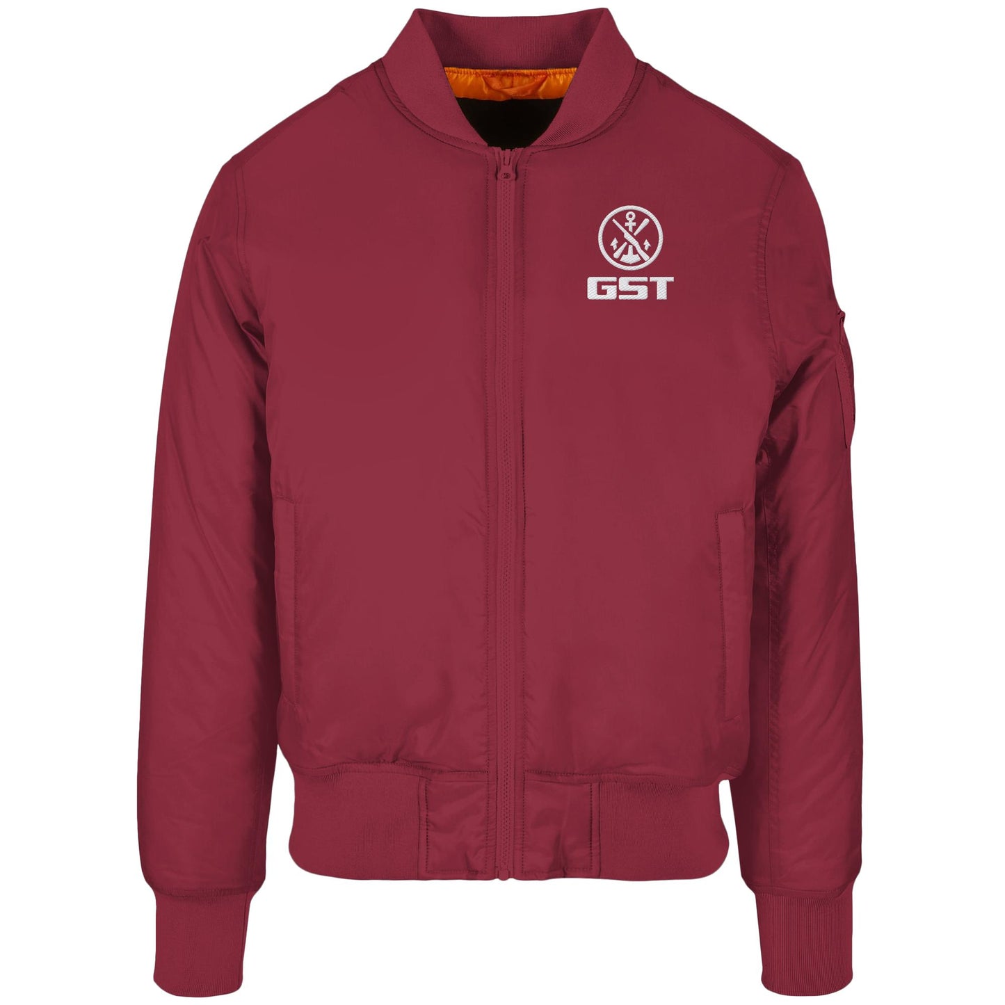 DDR Ostalgie Bomberjacke bestickt • GST - GESELLSCHAFT FÜR SPORT UND TECHNIK