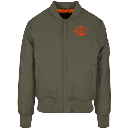 DDR Ostalgie Bomberjacke bestickt • VEB MINOL