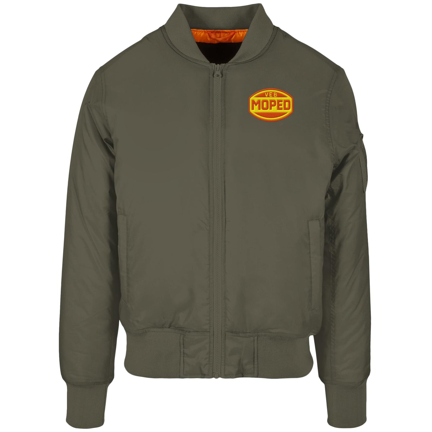 DDR Ostalgie Bomberjacke bestickt • VEB MOPED