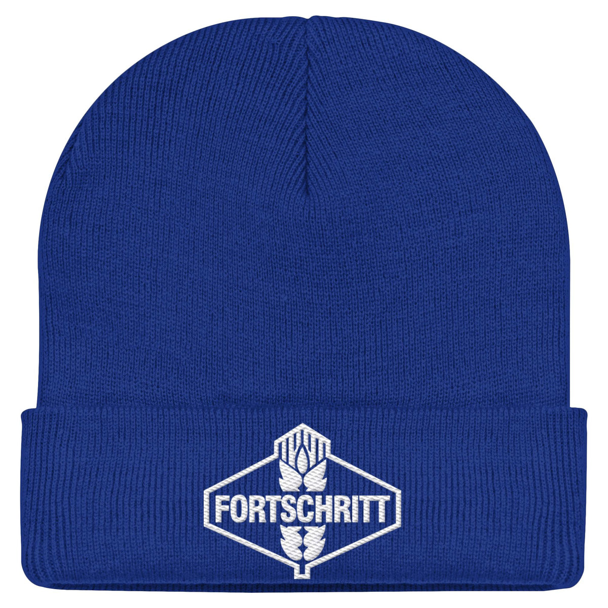 FORTSCHRITT WEISS | DDR Ostalgie Beanie bestickt