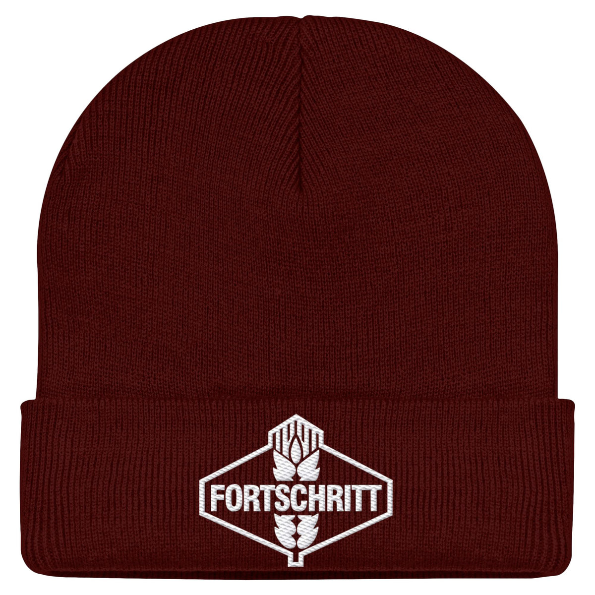 FORTSCHRITT WEISS | DDR Ostalgie Beanie bestickt