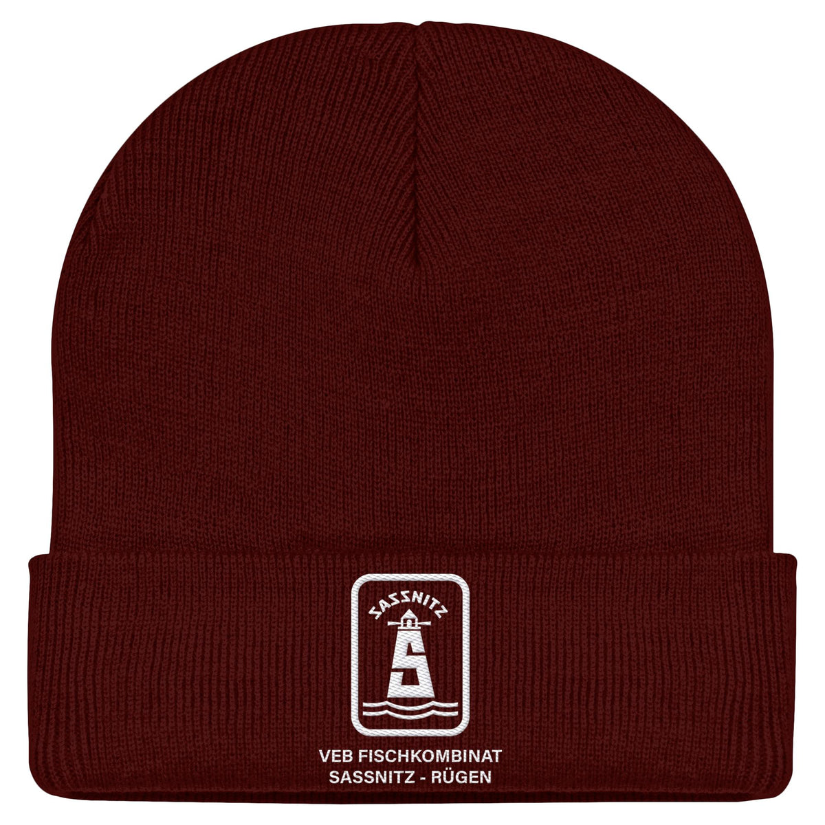 VEB FISCHKOMBINAT SASSNITZ-RÜGEN | DDR Ostalgie Beanie bestickt