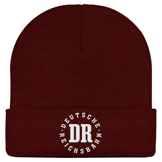 DR - DEUTSCHE REICHSBAHN - dunkel | DDR Ostalgie Beanie bestickt