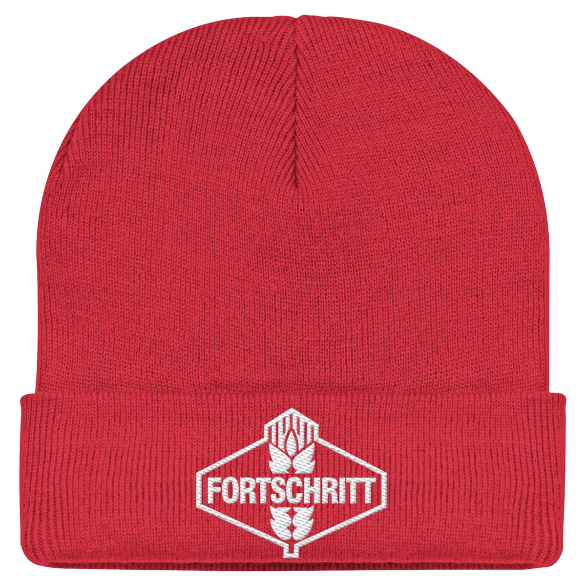 FORTSCHRITT WEISS | DDR Ostalgie Beanie bestickt