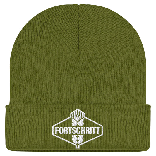 FORTSCHRITT WEISS | DDR Ostalgie Beanie bestickt