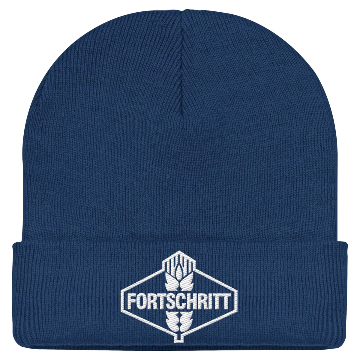 FORTSCHRITT WEISS | DDR Ostalgie Beanie bestickt