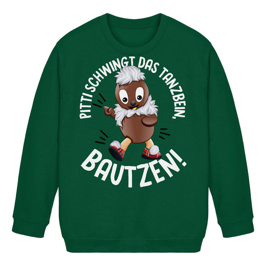 Pitti Stadt Nicki (Kids Pullover) • PITTI SCHWINGT DAS TANZBEIN, BAUTZEN!