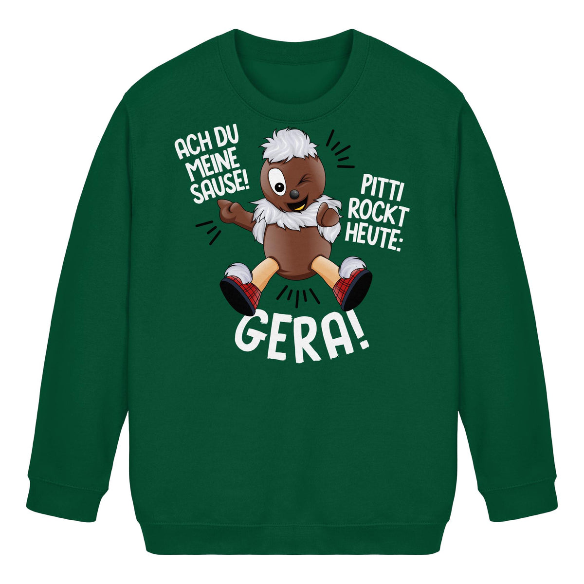 Pitti Stadt Nicki (Kids Pullover) • PITTI ROCKT HEUTE GERA!