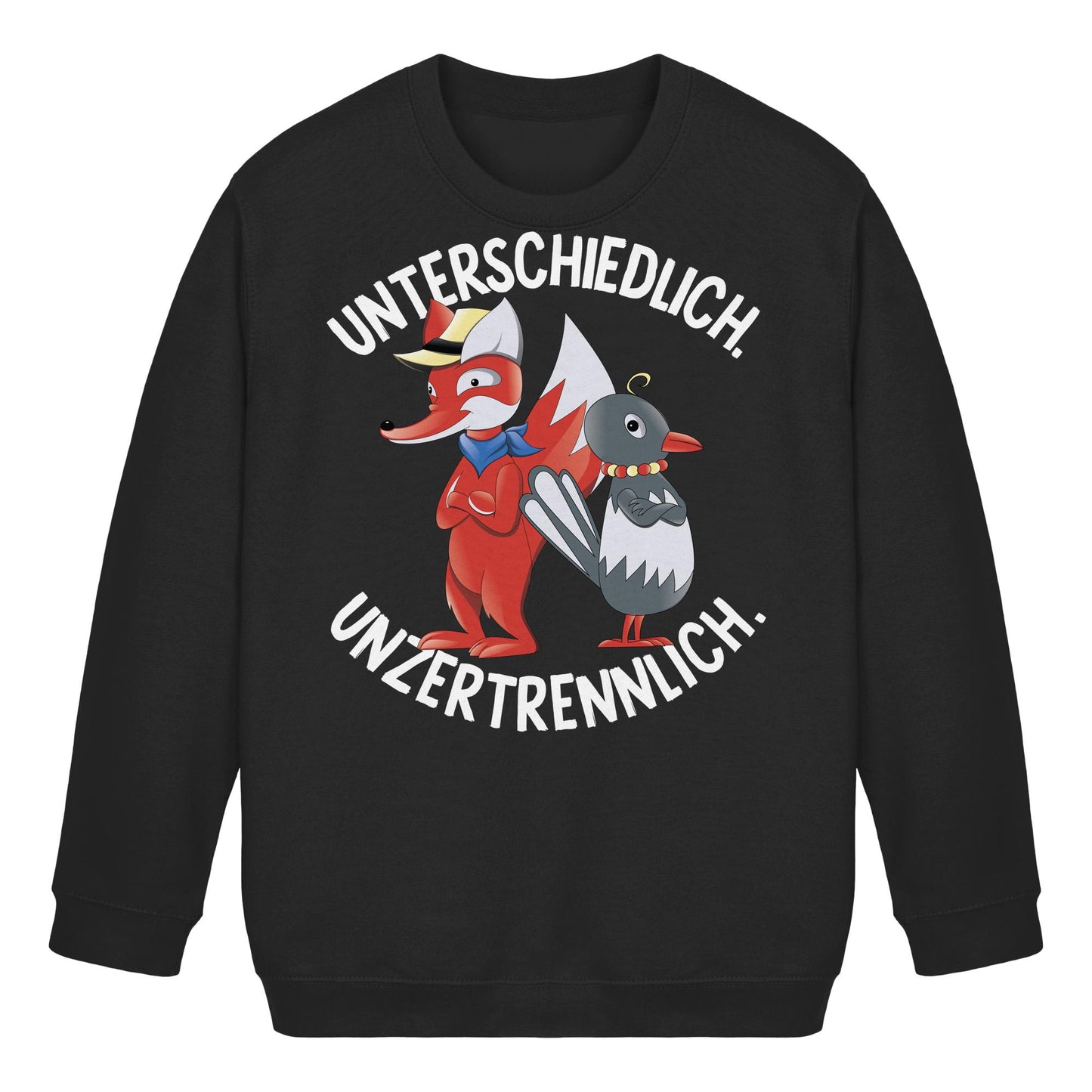 KIDS PULLOVER • UNSER SANDMÄNNCHEN - HERR FUCHS & FRAU ELSTER, UNZERTRENNLICH