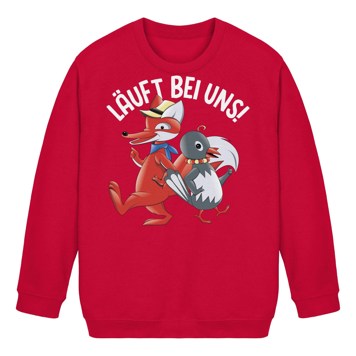 KIDS PULLOVER • UNSER SANDMÄNNCHEN - HERR FUCHS & FRAU ELSTER, LÄUFT BEI UNS!