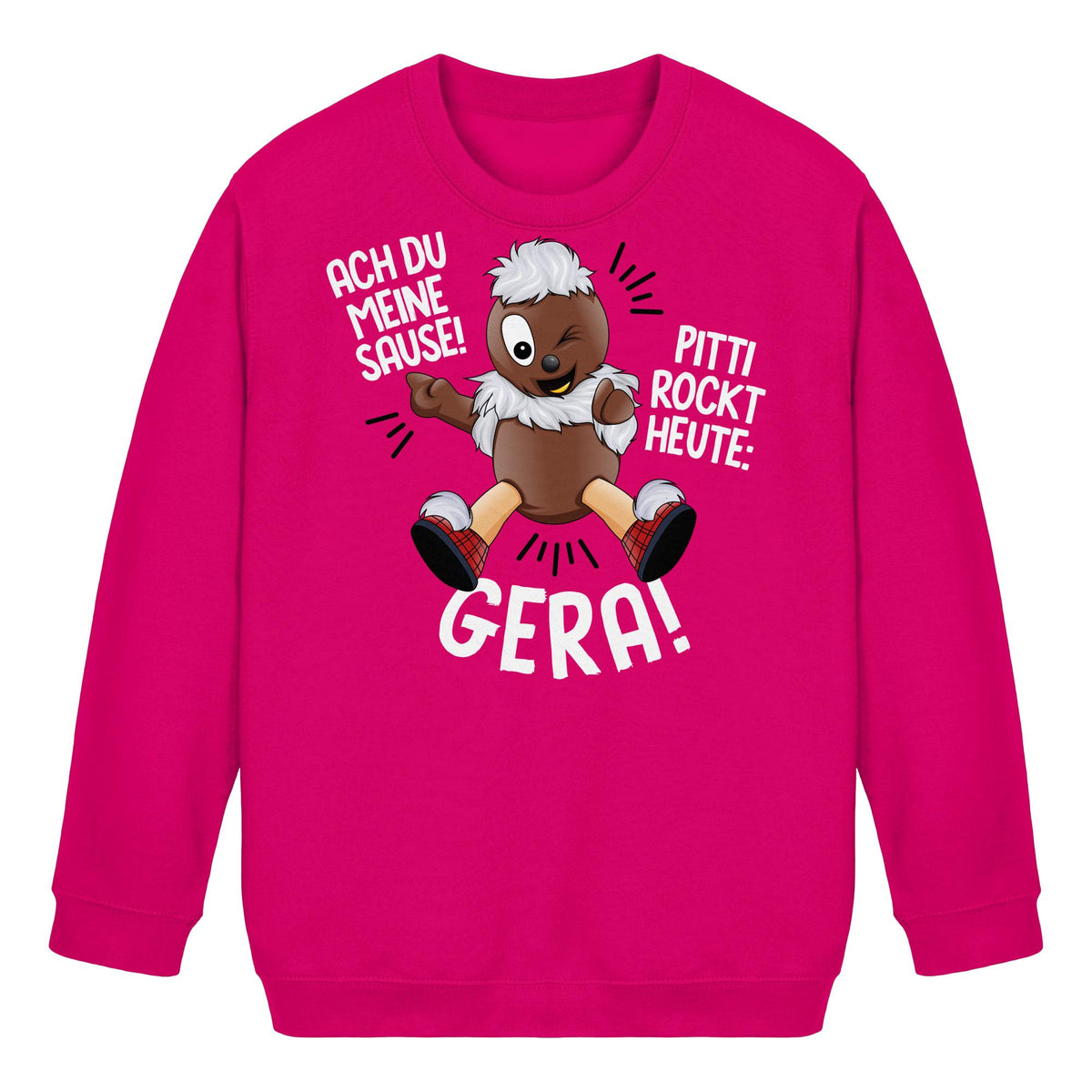 Pitti Stadt Nicki (Kids Pullover) • PITTI ROCKT HEUTE GERA!