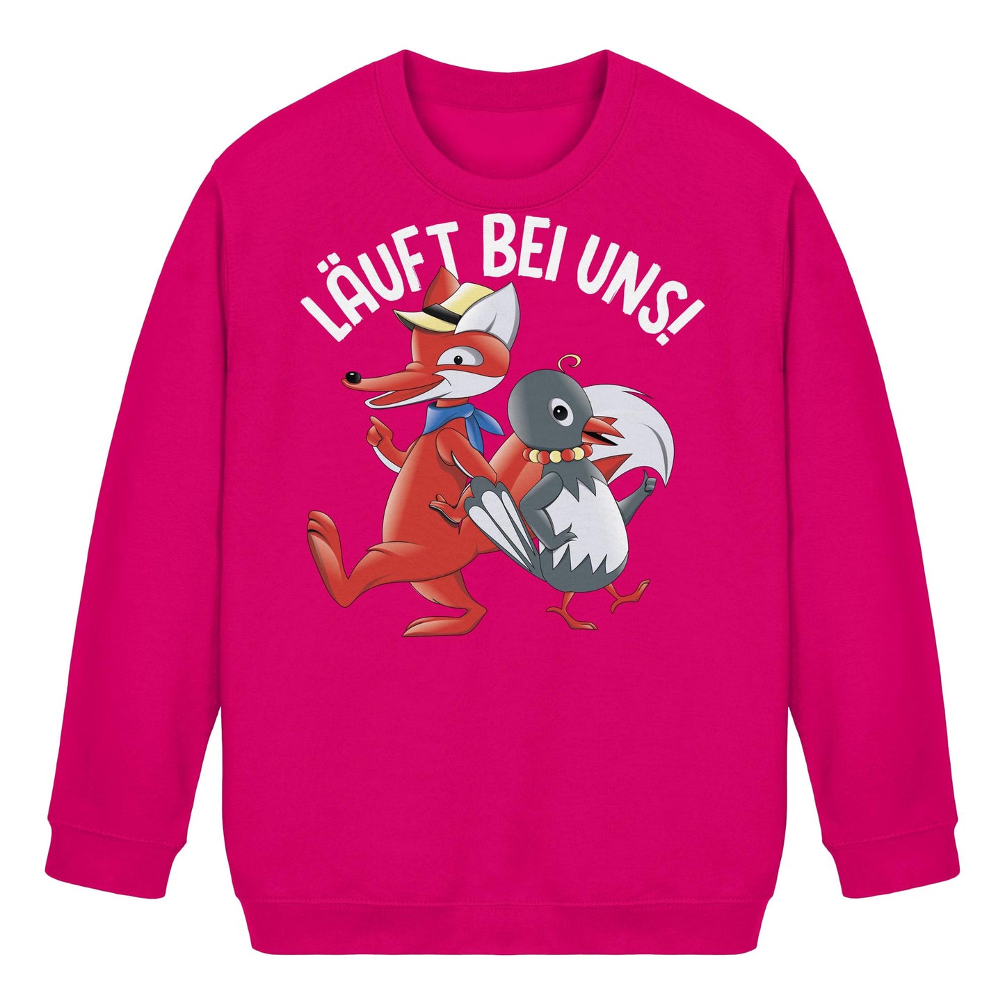 KIDS PULLOVER • UNSER SANDMÄNNCHEN - HERR FUCHS & FRAU ELSTER, LÄUFT BEI UNS!