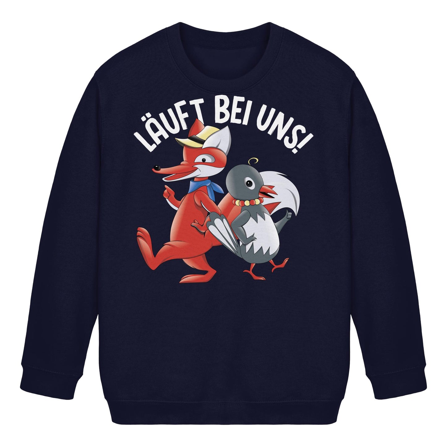 KIDS PULLOVER • UNSER SANDMÄNNCHEN - HERR FUCHS & FRAU ELSTER, LÄUFT BEI UNS!