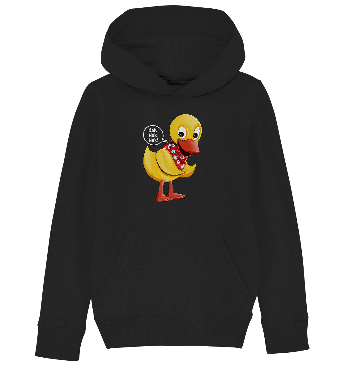 KINDER ORGANIC KAPUZENHOODIE • UNSER SANDMÄNNCHEN - SCHNATTERINCHEN - NAK NAK NAK!