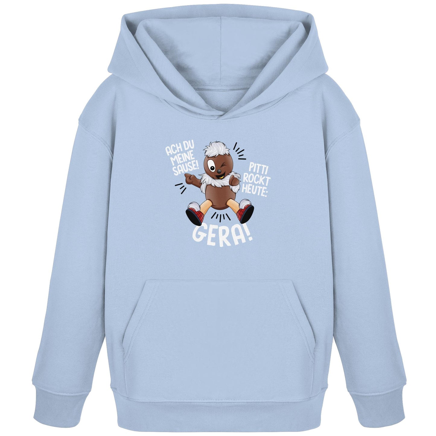 Pitti Stadt Nicki (Kinder Kapuze / Hoodie) • PITTI ROCKT HEUTE GERA!