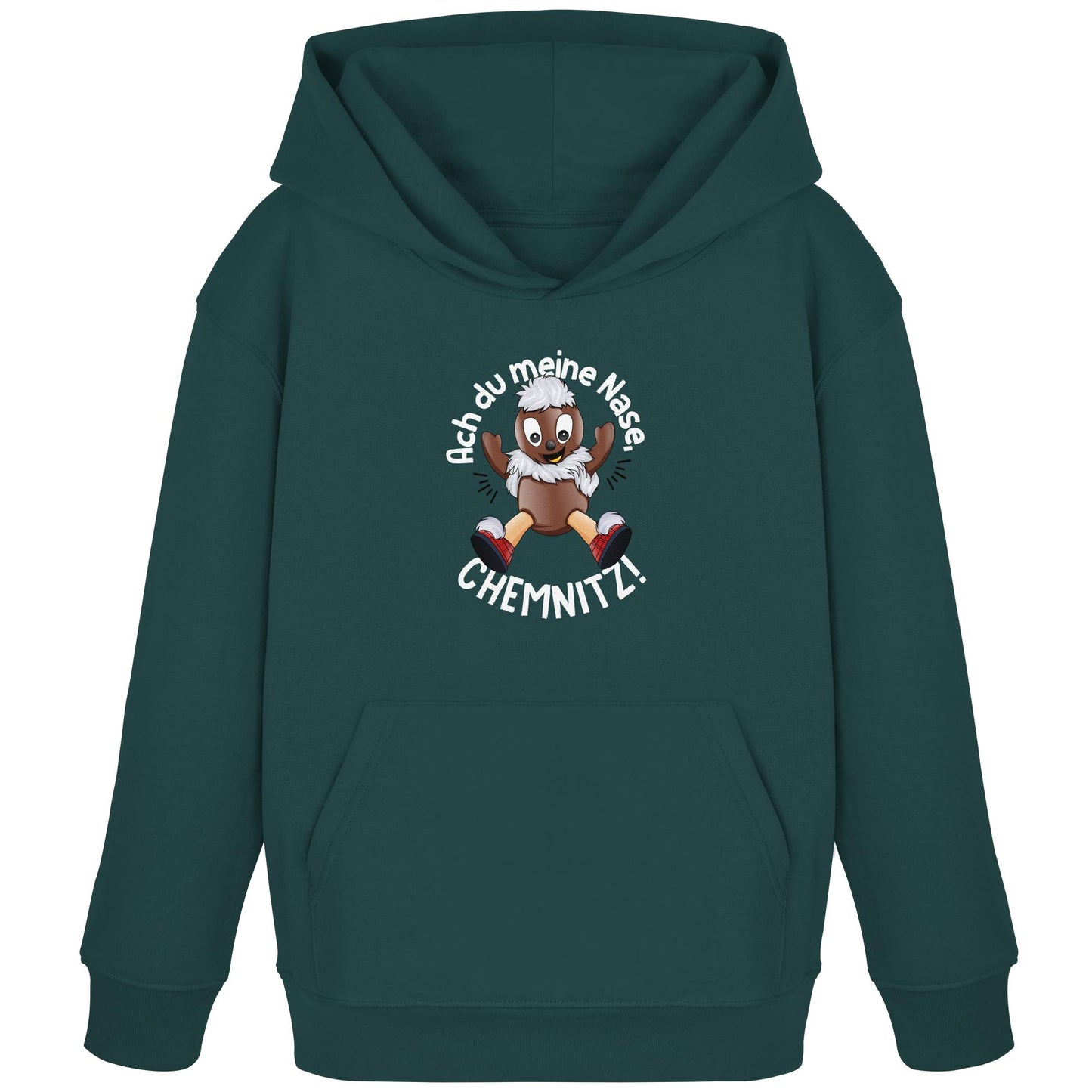 Pitti Stadt Nicki (Kinder Kapuze / Hoodie) • ACH DU MEINE NASE CHEMNITZ!