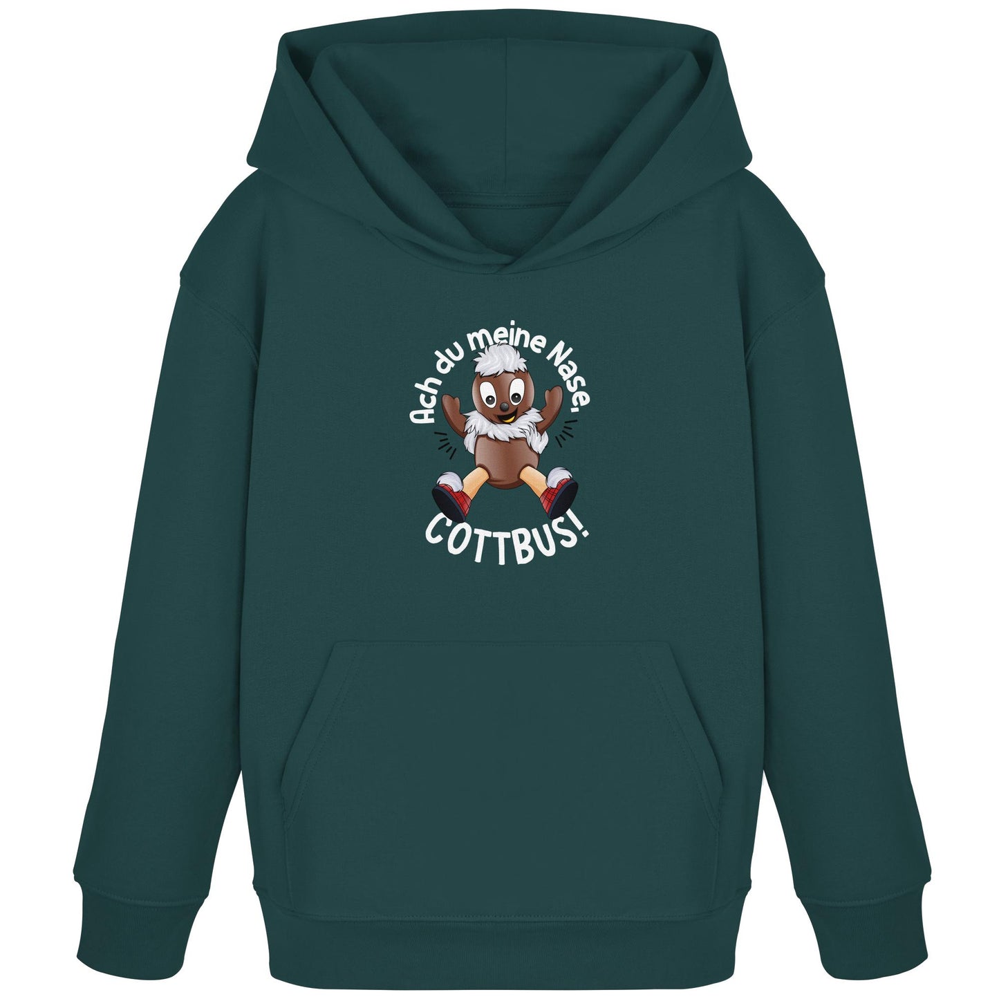 Pitti Stadt Nicki (Kinder Kapuze / Hoodie) • ACH DU MEINE NASE COTTBUS!
