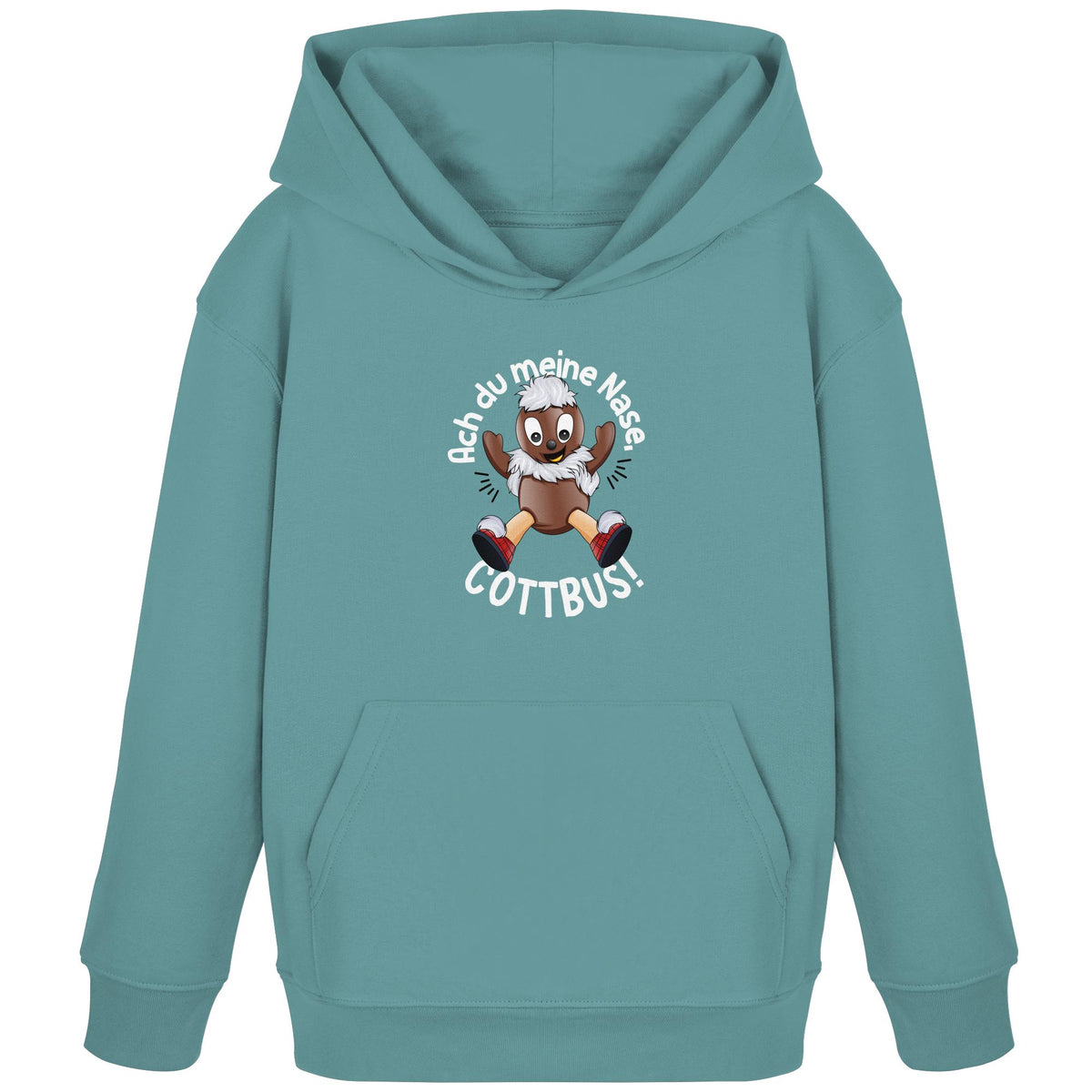 Pitti Stadt Nicki (Kinder Kapuze / Hoodie) • ACH DU MEINE NASE COTTBUS!